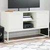 Image de vidaXL Buffet haut jaune moutarde 100,5x39x107 cm acier