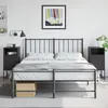 Image de vidaXL Tables de chevet 2 pcs noir 36x39x78 cm acier