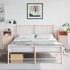 Image de vidaXL Tables de chevet 2 pcs rose 36x39x78 cm acier