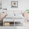 Image de vidaXL Tables de chevet 2 pcs rose 36x39x78 cm acier