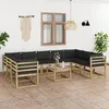 Image de vidaXL Tables de chevet 2 pcs vert olive 36x39x78 cm acier
