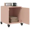 Image de vidaXL Tables de chevet 2 pcs rose 36x39x43,5 cm acier