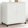 Image de vidaXL Buffet blanc 68x39x72 cm acier