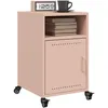 Image de vidaXL Tables de chevet 2 pcs rose 36x39x59 cm acier