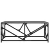 Image de Tables basses VidaXL  Table basse  avec dessus en verre noir 98,5x50x41 cm P31599890
