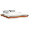Image de vidaXL Cadre de lit sans matelas cire marron 200x200cm bois pin massif