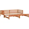 Image de vidaXL Lit de jour et lit gigogne sans matelas 80x200 cm bois massif