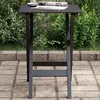Image de Vidaxl Table D?Appoint Pliable Noir Bois De Peuplier Massif