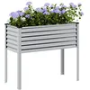 Image de Vidaxl JardiniÃ¨re De Jardin 100 X 45 X 90 Cm Acier GalvanisÃ©