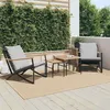 Image de Vidaxl Ensemble De Meubles De Balcon 4 Pcs Avec Coussins Acier Noir