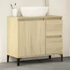 Image de Vidaxl Armoire Salle De Bain ChÃªne Sonoma 65x33x60 Cm