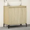Image de vidaXL Meuble d'Ã©vier chÃªne sonoma 58x33x60 cm bois d'ingÃ©nierie