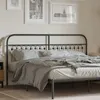 Image de vidaXL TÃªte de lit mÃ©tal noir 180 cm