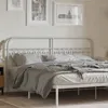 Image de vidaXL TÃªte de lit mÃ©tal blanc 180 cm