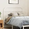 Image de vidaXL TÃªte de lit mÃ©tal blanc 100 cm