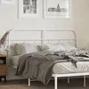 Image de vidaXL TÃªte de lit mÃ©tal blanc 150 cm