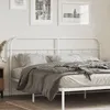 Image de vidaXL TÃªte de lit mÃ©tal blanc 183 cm