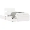 Image de vidaXL Cadre de lit sans matelas blanc 90x200 cm bois de pin massif