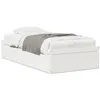 Image de vidaXL Cadre de lit sans matelas blanc 75x190 cm bois de pin massif