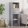 Image de vidaXL Buffet haut sonoma gris 40x42,5x124 cm bois d'ingÃ©nierie