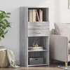 Image de vidaXL Buffet haut sonoma gris 50x42,5x124 cm bois d'ingÃ©nierie