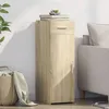 Image de Vidaxl Buffet ChÃªne Sonoma 30x42,5x93 Cm Bois D'ingÃ©nierie