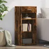 Image de Vidaxl Buffet ChÃªne FumÃ© 40x42,5x93 Cm Bois D'ingÃ©nierie