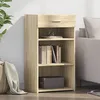Image de Vidaxl Buffet ChÃªne Sonoma 50x42,5x93 Cm Bois D'ingÃ©nierie