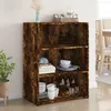 Image de vidaXL Buffet chÃªne fumÃ© 70x41x93 cm bois d'ingÃ©nierie