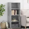 Image de vidaXL Buffet haut gris bÃ©ton 50x41x124 cm bois d'ingÃ©nierie