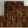 Image de Vidaxl Armoire De Rangement ChÃªne FumÃ© 70x42,5x225cm Bois D'ingÃ©nierie