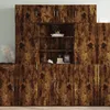 Image de Vidaxl Armoire De Rangement ChÃªne FumÃ© 80x42,5x225cm Bois D'ingÃ©nierie