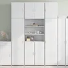 Image de vidaXL Buffet haut blanc 80x42,5x249 cm bois d'ingÃ©nierie