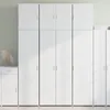 Image de vidaXL Buffet haut blanc 80x42,5x249 cm bois d'ingÃ©nierie