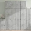 Image de vidaXL Buffet haut gris bÃ©ton 80x42,5x249 cm bois d'ingÃ©nierie