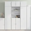 Image de vidaXL Buffet haut blanc 70x42,5x185 cm bois d'ingÃ©nierie