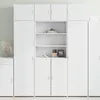 Image de vidaXL Buffet haut blanc 80x42,5x185 cm bois d'ingÃ©nierie