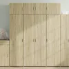 Image de Vidaxl Buffet Haut ChÃªne Sonoma 80x42,5x185 Cm Bois D'ingÃ©nierie