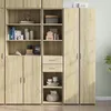 Image de Vidaxl Buffet Haut ChÃªne Sonoma 40x42,5x185 Cm Bois D'ingÃ©nierie