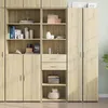 Image de Vidaxl Buffet Haut ChÃªne Sonoma 50x42,5x185 Cm Bois D'ingÃ©nierie