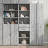 Image de vidaXL Buffet haut sonoma gris 50x42,5x185 cm bois d'ingÃ©nierie