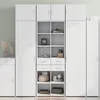 Image de vidaXL Buffet haut blanc 70x42,5x185 cm bois d'ingÃ©nierie