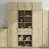 Image de Vidaxl Buffet Haut ChÃªne Sonoma 70x42,5x185 Cm Bois D'ingÃ©nierie