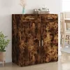 Image de Vidaxl Buffet ChÃªne FumÃ© 80x42,5x93 Cm Bois D'ingÃ©nierie