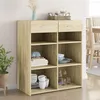 Image de Vidaxl Buffet ChÃªne Sonoma 80x42,5x93 Cm Bois D'ingÃ©nierie