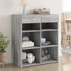 Image de vidaXL Buffet sonoma gris 80x42,5x93 cm bois d'ingÃ©nierie