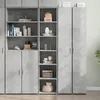 Image de vidaXL Buffet haut gris bÃ©ton 40x41x185 cm bois d'ingÃ©nierie