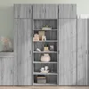 Image de vidaXL Buffet haut sonoma gris 70x41x185 cm bois d'ingÃ©nierie