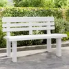 Image de Vidaxl Banc De Jardin Blanc 110x52x71 Cm PolypropylÃ¨ne