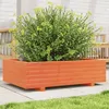 Image de Vidaxl JardiniÃ¨re Cire Marron 90x60x26,5 Cm Bois De Pin Massif